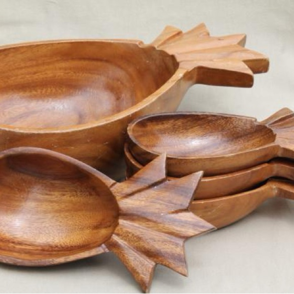 PINEAPPLE salad serving set